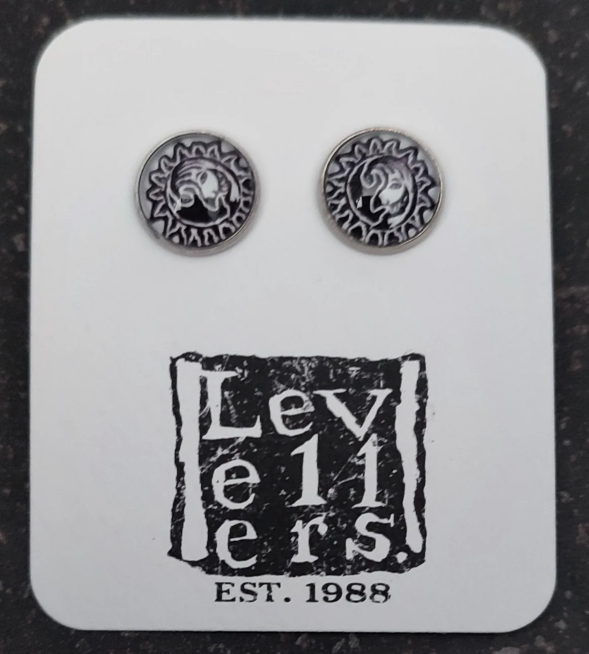 Punch Stud Earrings